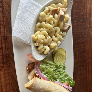 Turkey Bacon Cheddar Grinder &amp; Grilled Chicken Alfredo