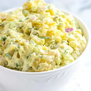 Ordinary usual BBQ potato salad, but was okay