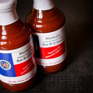 Be sure to take home a bottle of our homemade sauce.