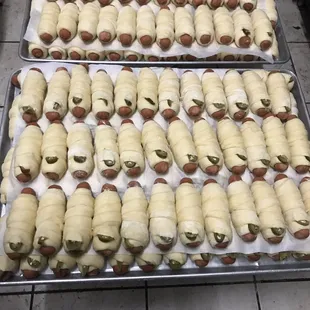 Jalapeño Sausage roll and regular sausage roll ( kolaches)
