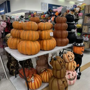 Fall decors on display
