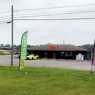 the front of the store