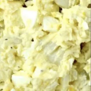 Homemade potatoes salad . You can taste the zing