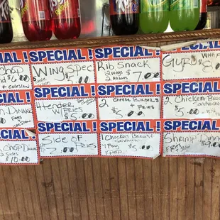 Specials.