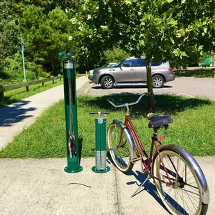 Awesome addition to this park is bike pump and tools