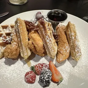 Waffles and Fried chicken