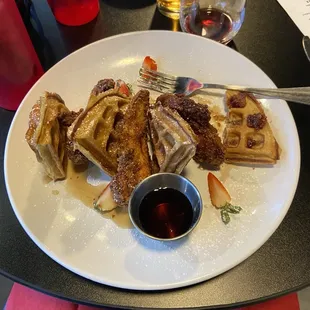 Chicken and waffles