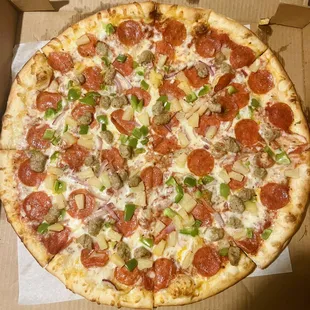 Supreme Pizza substituted mushrooms for pineapple