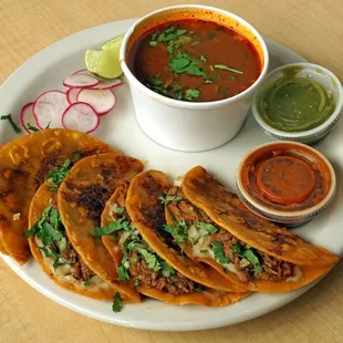 Combo the quesabirrias $13.50