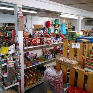 a wide selection of food items