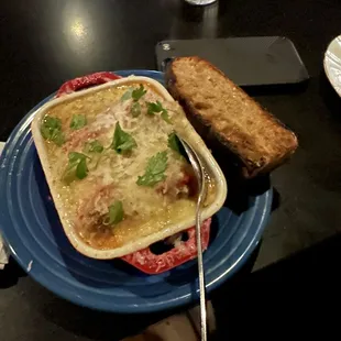 Only managed to take a pic of the meatballs because we devoured the pizza so fast. But look at this thing! So good.