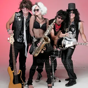 Publicity photo: 80's cover band