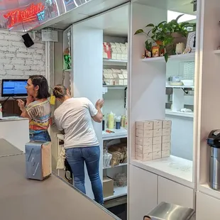 Countertop and ordering area