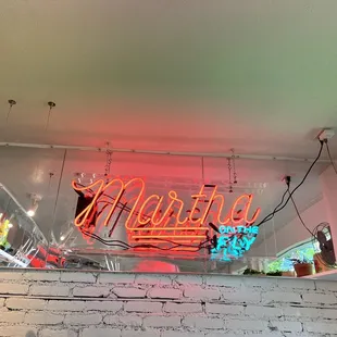 Sign inside the shop