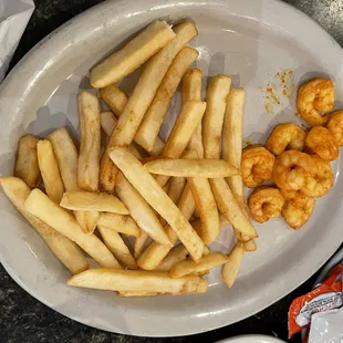 Kids shrimp and fries