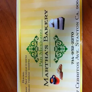 the menu for the restaurant