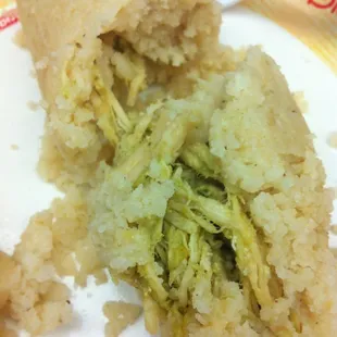 Chicken tamale; looks better than it tasted.  :(