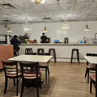 the interior of the restaurant