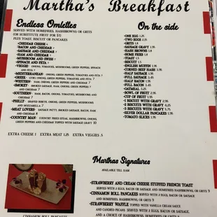Menu | Martha's Family Restaurant | Seffner FL