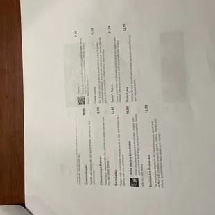 Menu page 3    (1/15/2022)