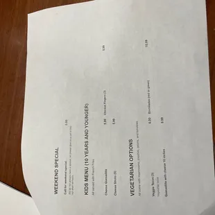 Menu page 7  (1/15/2022)