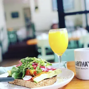 Avocado Toast &amp; Mimosa