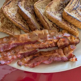 French toast with bacon