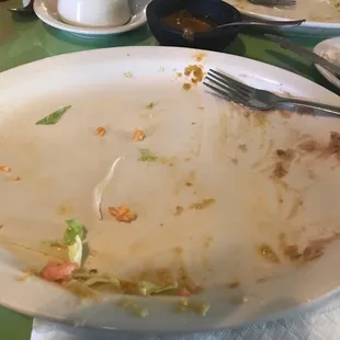 Used to be full of enchiladas Montada. You can see I didn't like them.