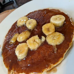 Banana foster pancakes