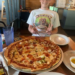 Pizza and a good looking man