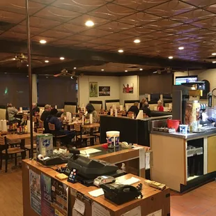 the inside of the restaurant