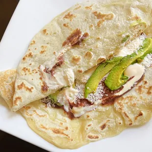 Baleadas Regular | $3.99 + 50 cents avocado (BOMB!)