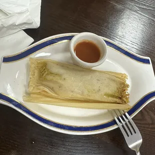 Tamal pollo verde