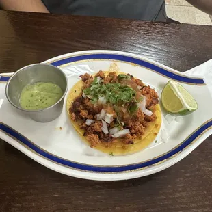 Taco chorizo