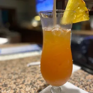 a glass of orange juice