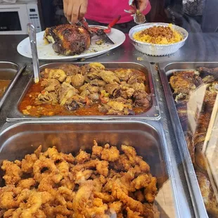 Friendly staff and hot tables well stocked.