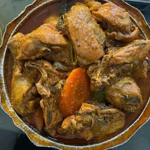 Chicken stew. Beyond heavenly. $16 for a large plate, which is easily enough for two for just the chicken alone.