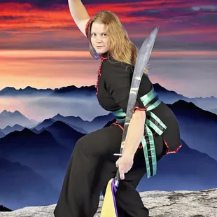 Kung fu broadsword is fierce and fast, in ancient texts likened to a tiger.