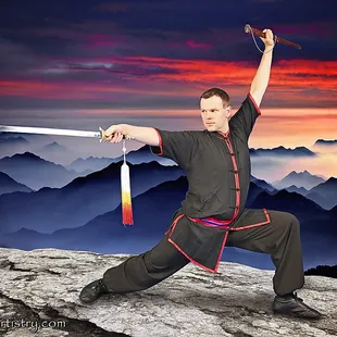 The straight sword of kung fu, the weapon of generals, nobles and scholars.