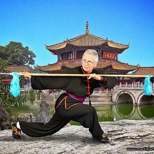 You're never to old to become healthy and mobile with kung fu training. Besides, who wouldn't want to learn double head spear?