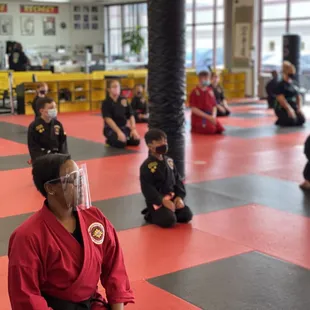 Social Distancing Practiced at Martial Arts International tudio During This COVID-19 Pandemic.