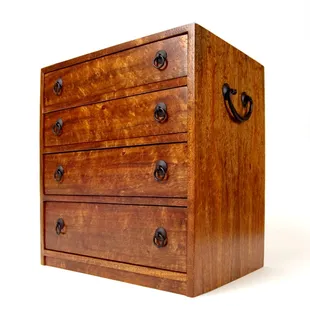 Stunning Koa tansu jewelry box, made in Hawaii by our craftsmen
