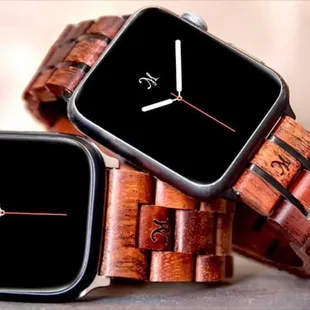 Martin &amp; MacArthur Koa bands for Apple Watch