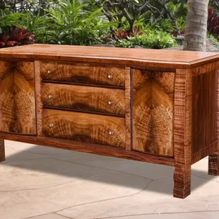 Beautiful Koa sideboard made by our craftsmen in Hawaii