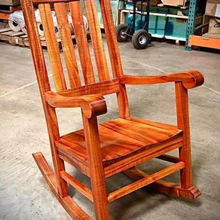 Martin &amp; MacArthur classic Koa rocking chairs