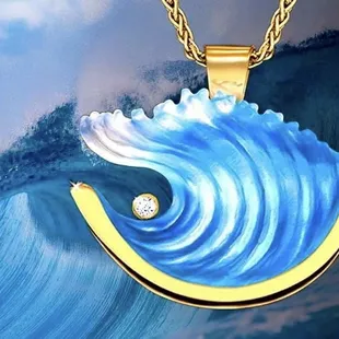 Martin &amp; MacArthur Casted Glass Jewelry in 14K Gold