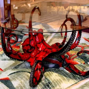 Octopus table by Hawaii craftsman Chris