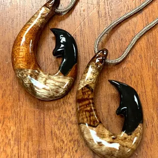 Handsome Hawaiian pendants made by the finest local craftsmen
