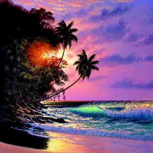 Artwork by renowned Hawaii artist Walfrido