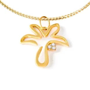 Diamond Solitaire and 14K Gold contemporary Hawaiian jewelry by Mikel